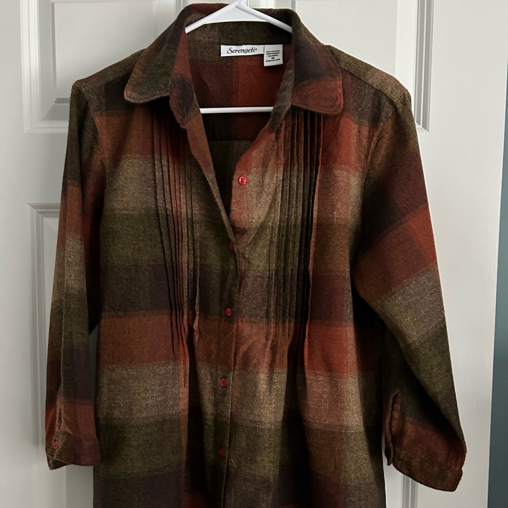 Serengeti Brown Plaid Shirt